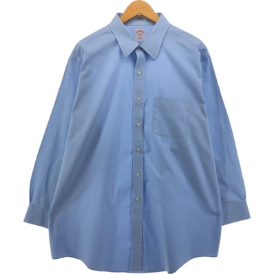 古着 ブルックスブラザーズ Brooks Brothers 346 長袖 コットンシャツ メンズXL相当/eaa543593