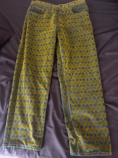 Supreme Flocked Loose Fit Jean "Mustard"