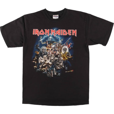 古着 00年代 ヘインズ Hanes IRON MAIDEN アイアンメイデン バンドTシャツ バンT メンズM相当/eaa546506