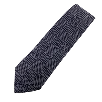 ルイヴィトン LOUIS VUITTON ネクタイ ダミエ ロゴ М90725 グレー