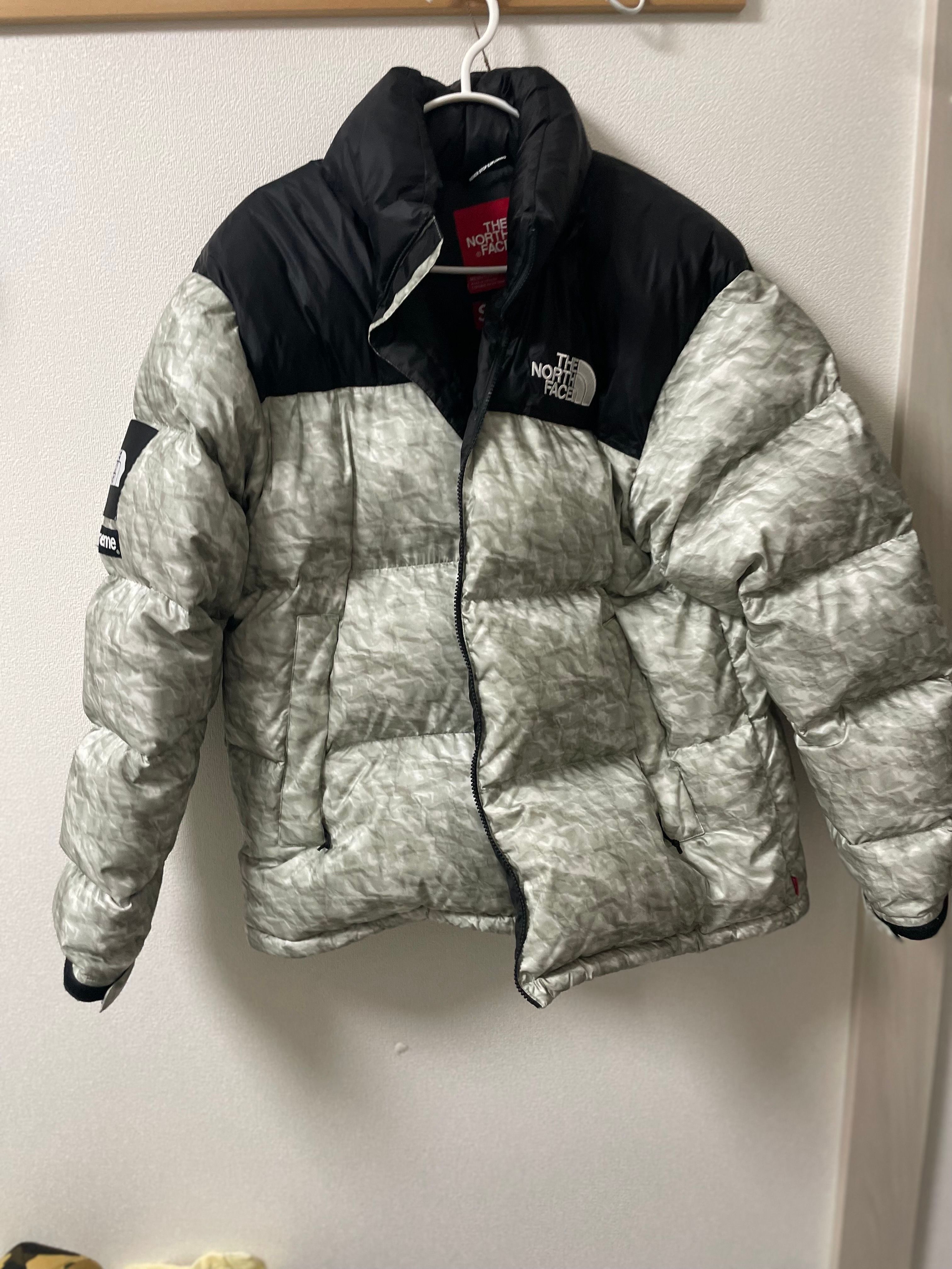 Supreme x The North Face Nuptse Jacket "White Paper Print"
