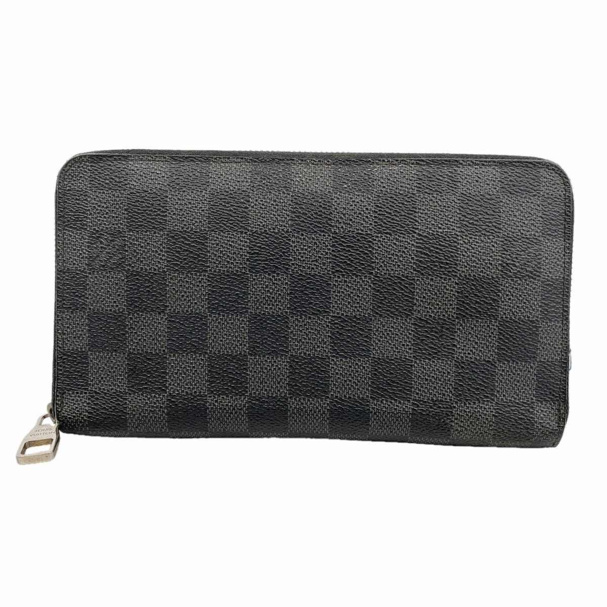 【6ce5922】ルイヴィトン 長財布 ダミエ・グラフィット ジッピーオーガナイザー N63077 グレー ブラック【中古】メンズ