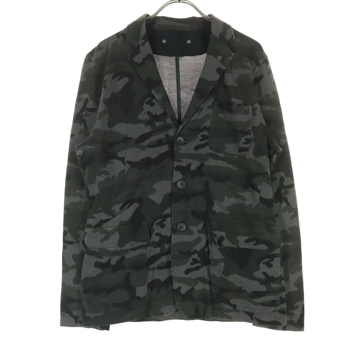 美品 SOPHNET. ソフネット 迷彩柄 長袖 テーラードジャケット M ダークグレー