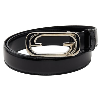 グッチ ベルト サイズ:75 30 036 194 1007 5 ブラック レザー レディース GUCCI 【中古】