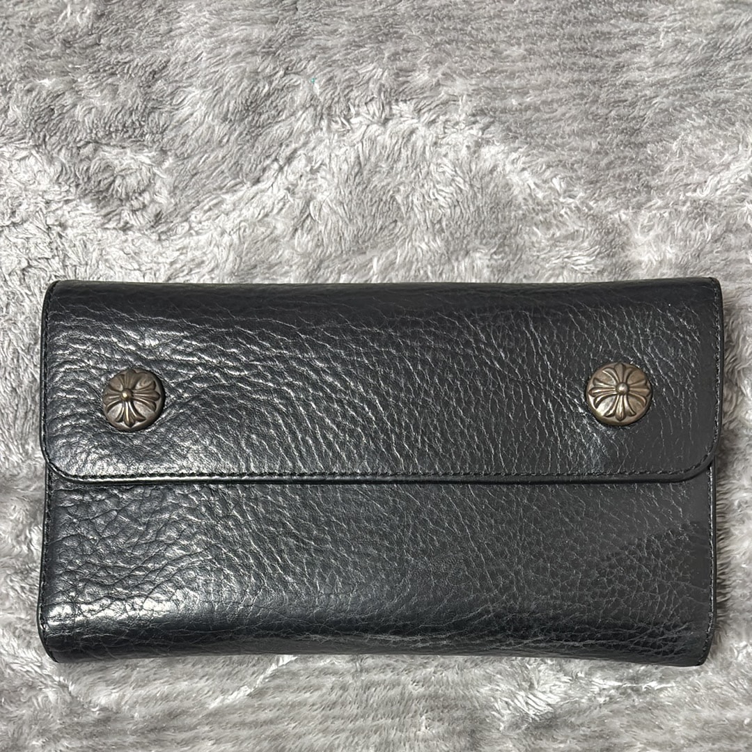 Chrome Hearts Wave Wallet Leather "Black"