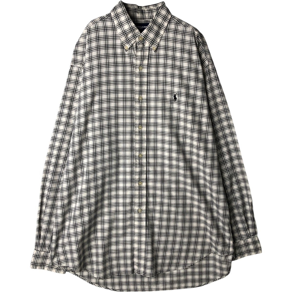 古着 ラルフローレン Ralph Lauren RALPH LAUREN GOLF BLAKE 長袖 ボタンダウンチェックシャツ メンズL相当/eaa629098