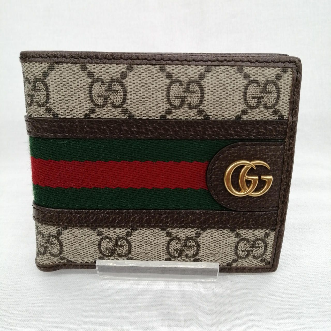 GUCCI Ophidia GG Coin Wallet "Beige/Ebony"