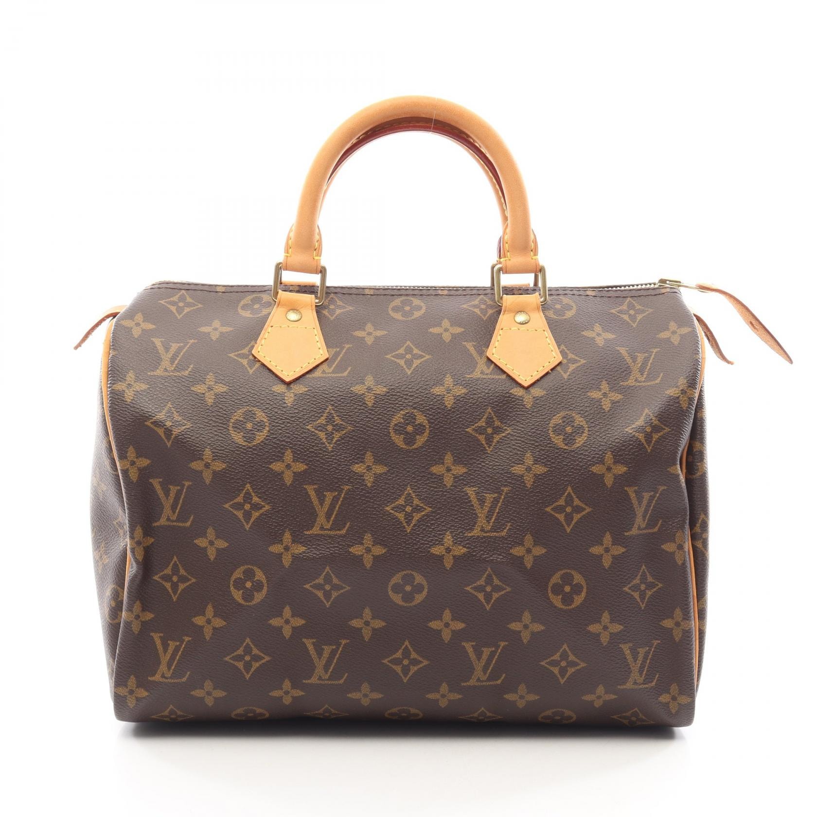 ルイ・ヴィトン LOUIS VUITTON スピーディ30 モノグラム ハンドバッグ バッグ PVCコーティングキャンバス レザー モノグラム レディース ブラウン系 M41526 【中古】