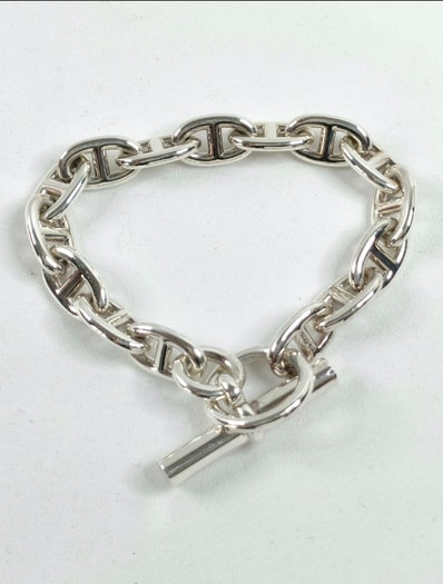 Hermes Chaine D'ancre MM Bracelet "Silver"
