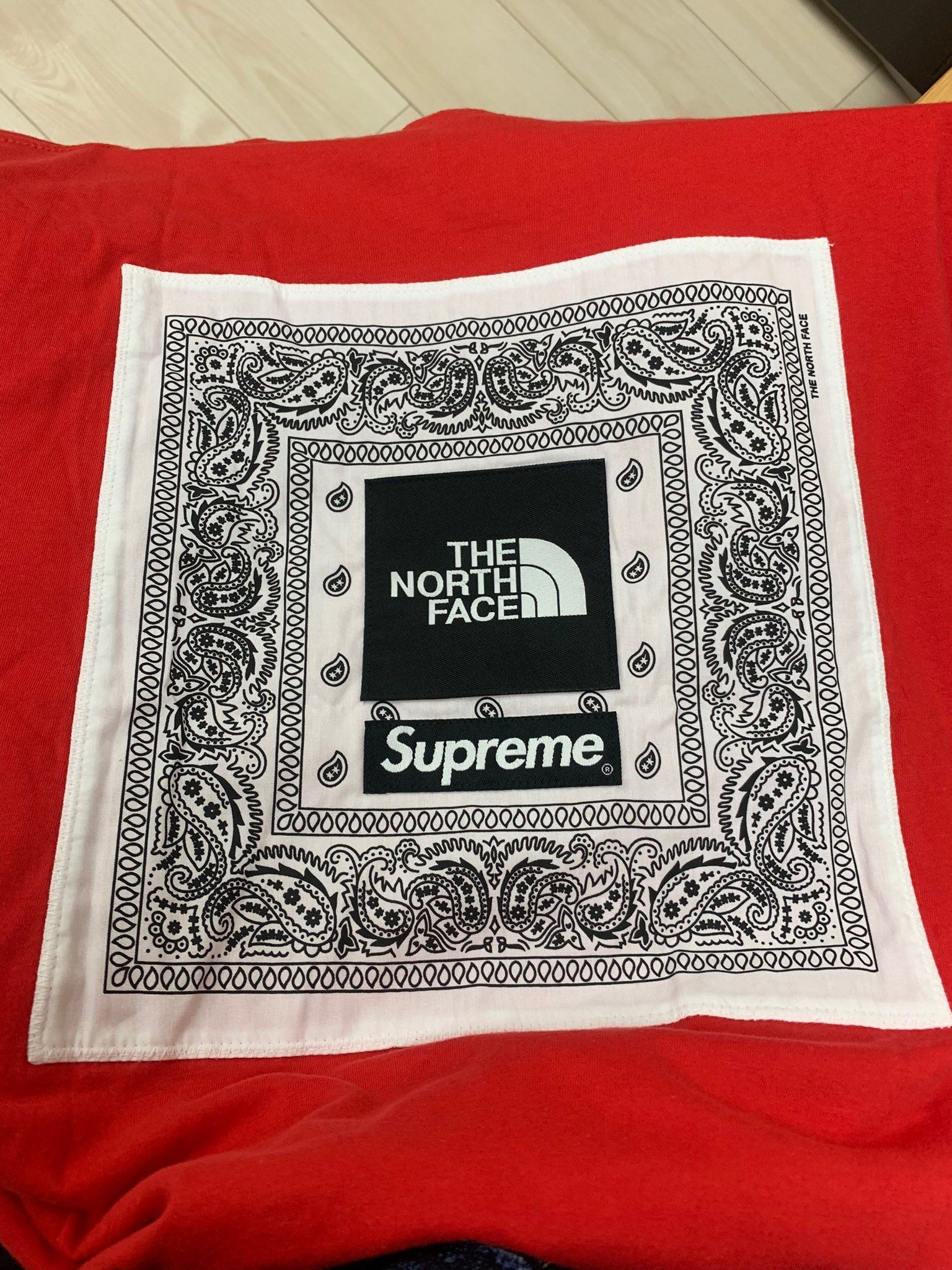 Supreme x The North Face Bandana Tee "Red"