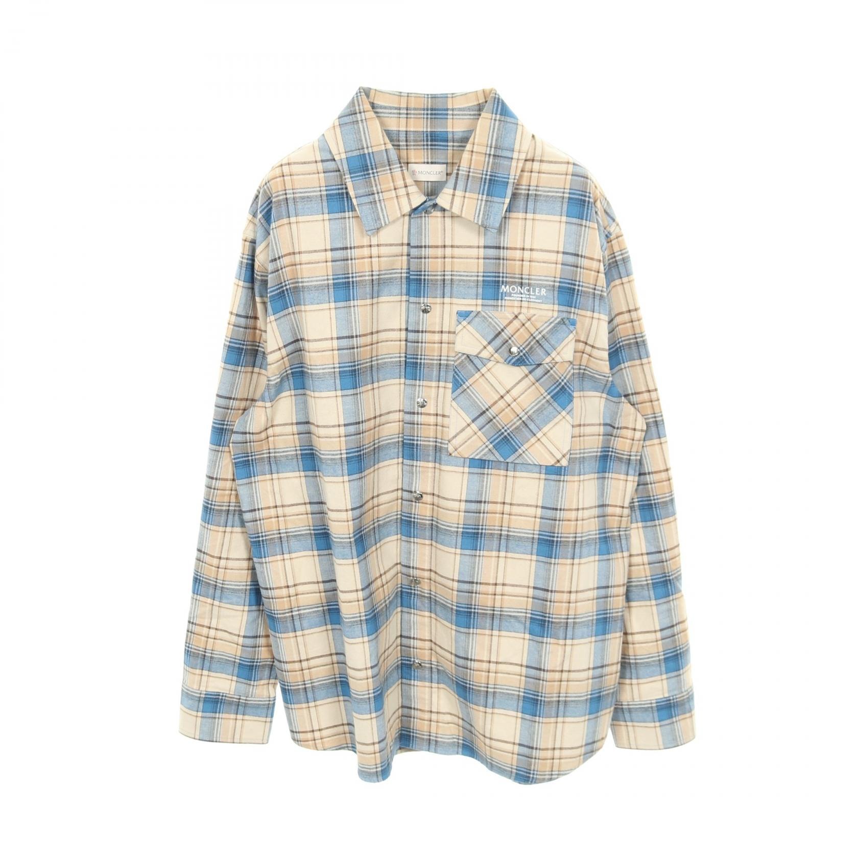モンクレール MONCLER 衣料品 トップス コットン メンズ ベージュ系 / ブルー系 【中古】