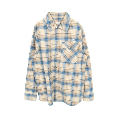 モンクレール MONCLER 衣料品 トップス コットン メンズ ベージュ系 / ブルー系 【中古】