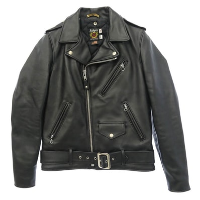 schott ショット 613UST ONESTAR TALL ワンスター ダブル ライダース ジャケット ブラック系 36【中古】