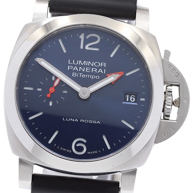 ☆良品 パネライ ルミノール クアランタ ルナロッサ メンズ 【中古】