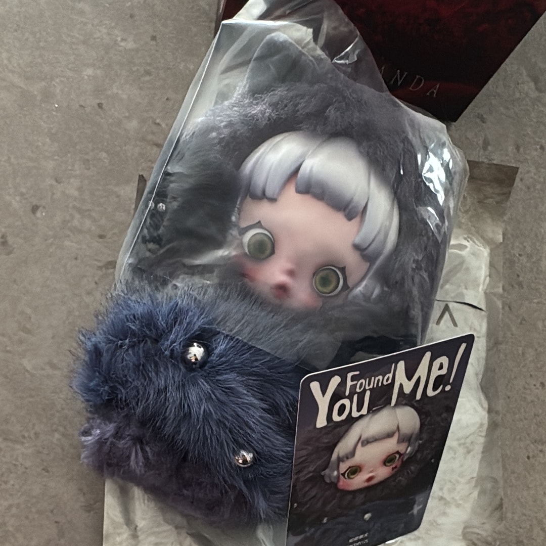 POP MART SKULLPANDA You Found Me! Series Plush Doll Pendant Cerberus