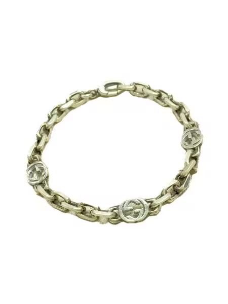 GUCCI Silver Bracelet With Interlocking G