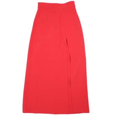 Ray BEAMS レイビームス 22SS サイドスリットロングスカート 61-27-0027-462 0 RED ボトムス g25406