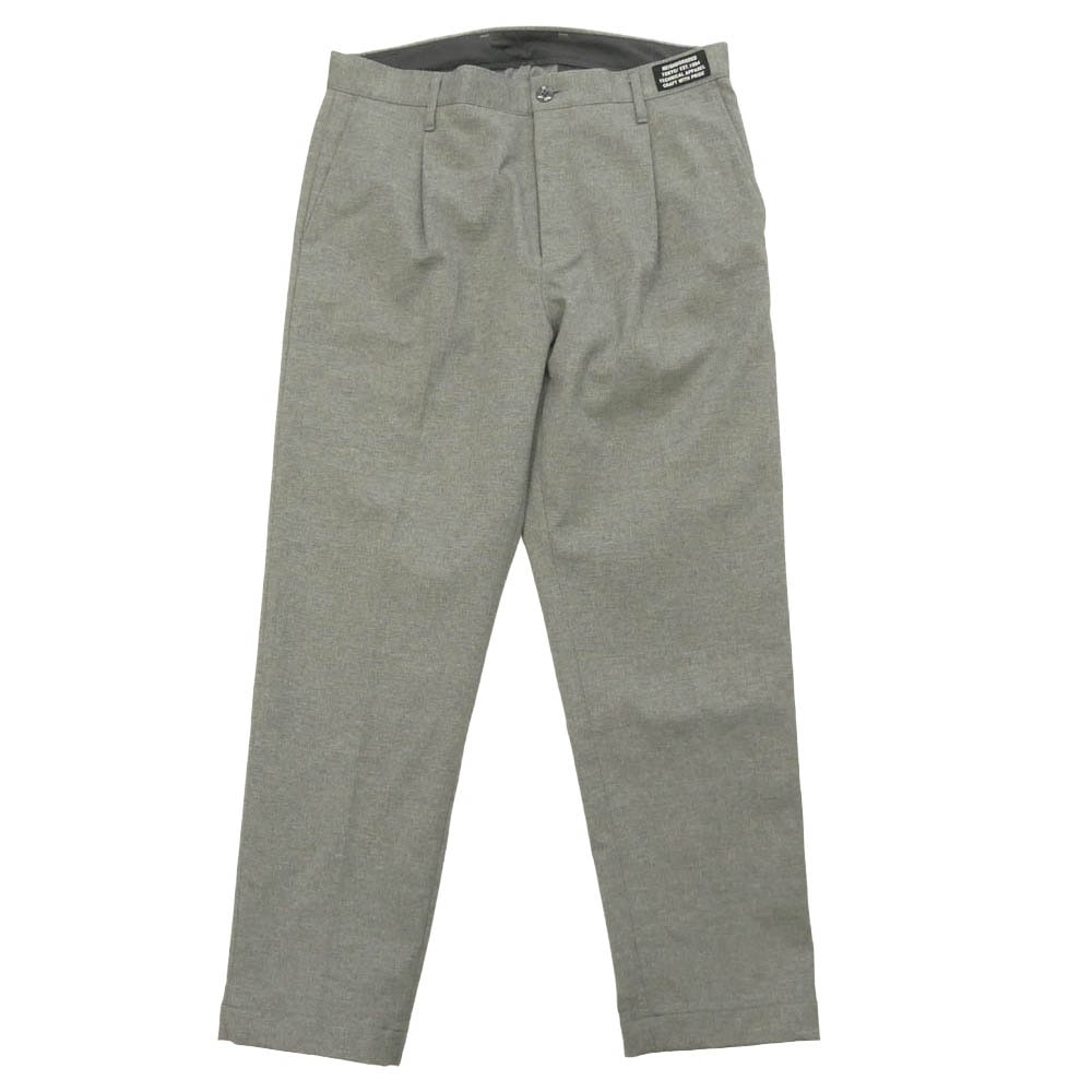 NEIGHBORHOOD ネイバーフッド 22AW 222AQNH-PTM01 ANKLE PANTS アンクル タック パンツ テーパード パンツ グレー系 L【中古】