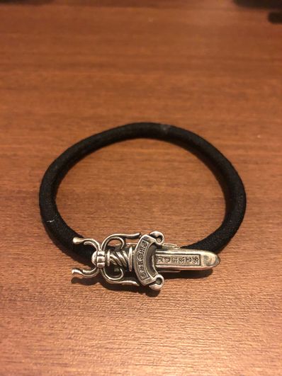 Chrome Hearts Hair Band Dagger Bracelet "Black"