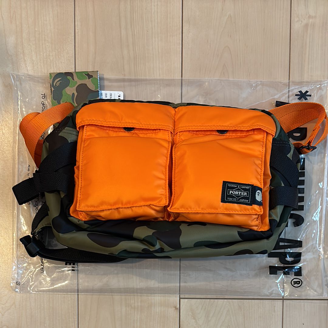 A BATHING APE × PORTER BAG