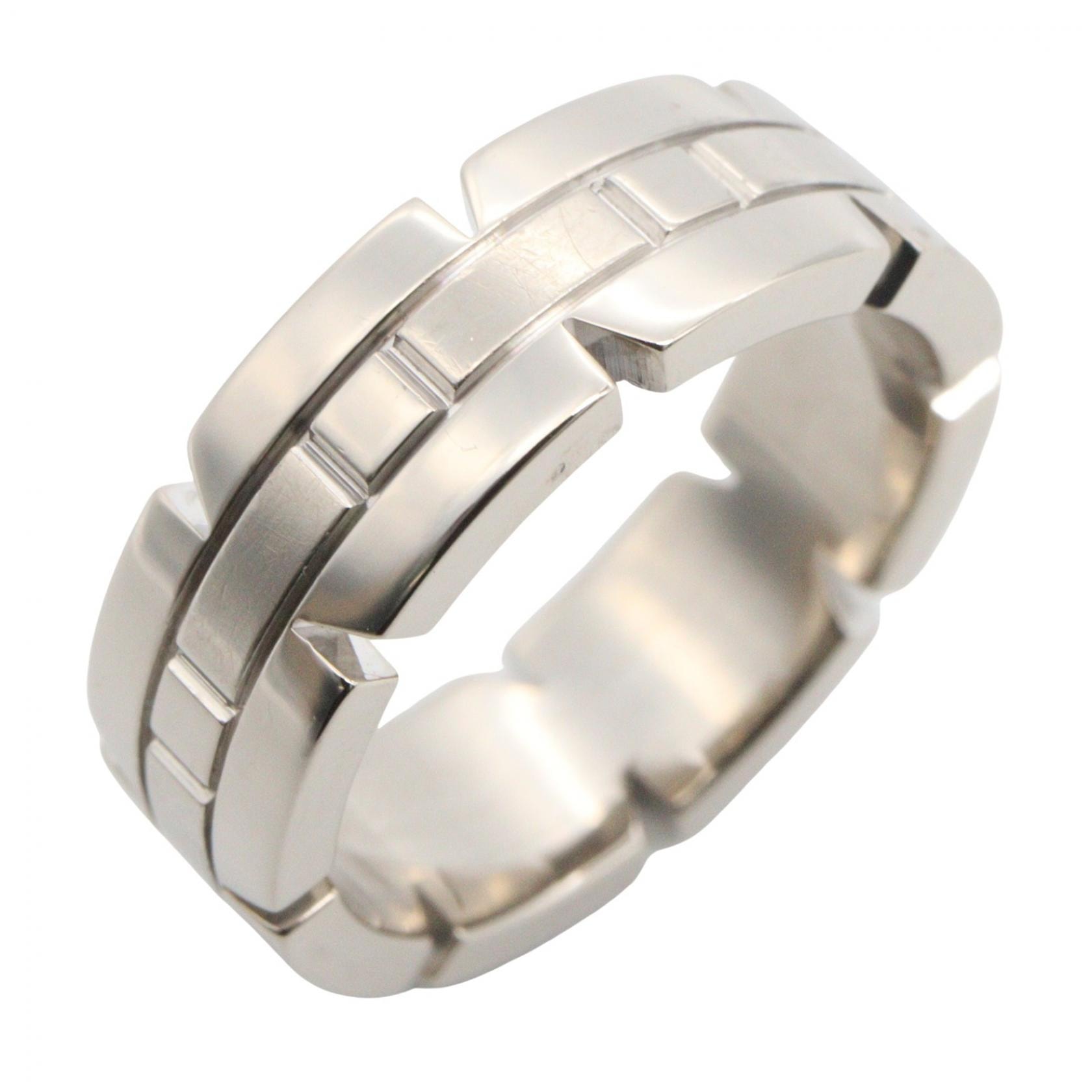 カルティエ CARTIER タンクフランセーズ リング リング・指輪 ジュエリー K18WG(ホワイトゴールド) レディース シルバー系 【中古】