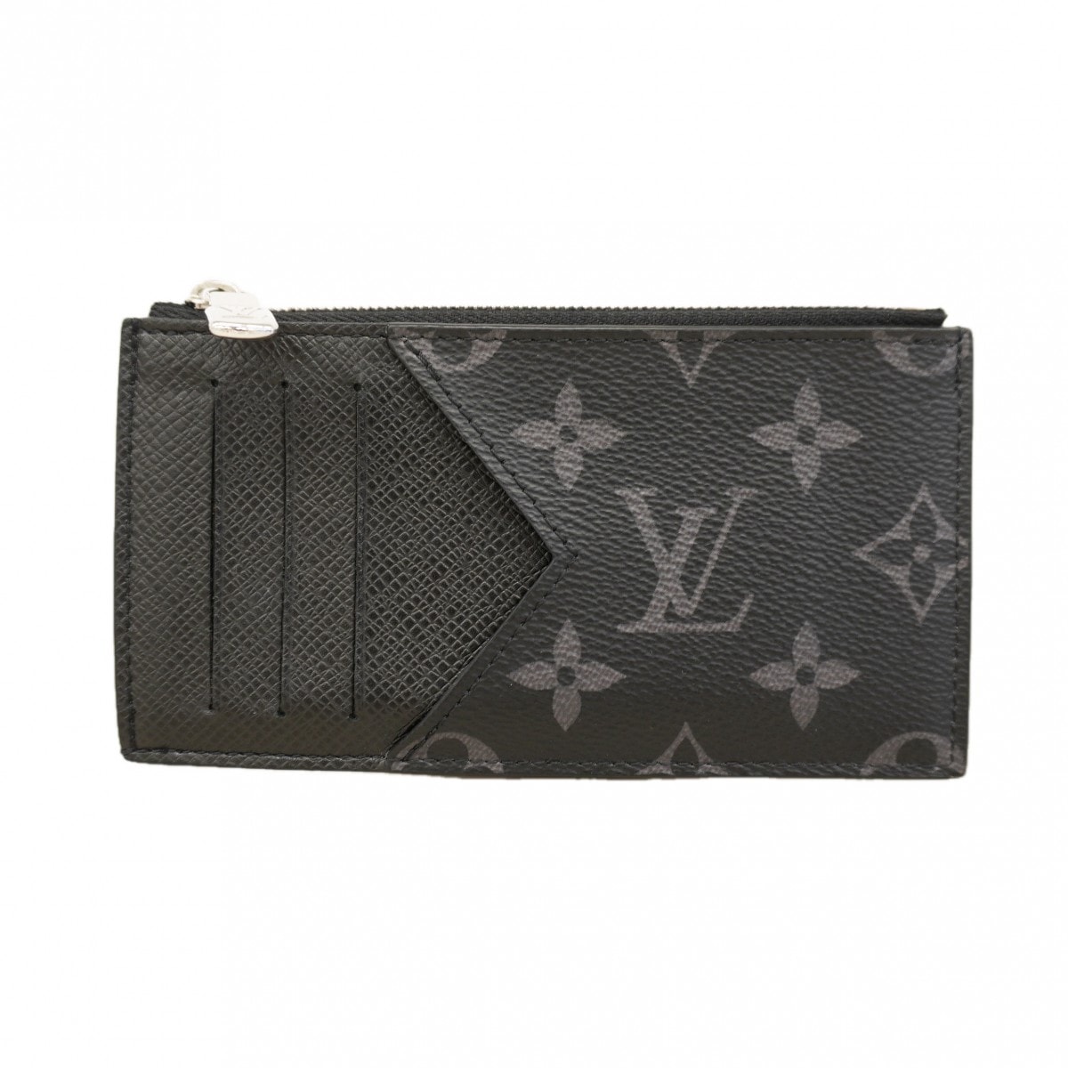 【6dc3791】ルイヴィトン コインケース タイガラマ コインカードホルダー M30271 ブラック グレー【中古】メンズ