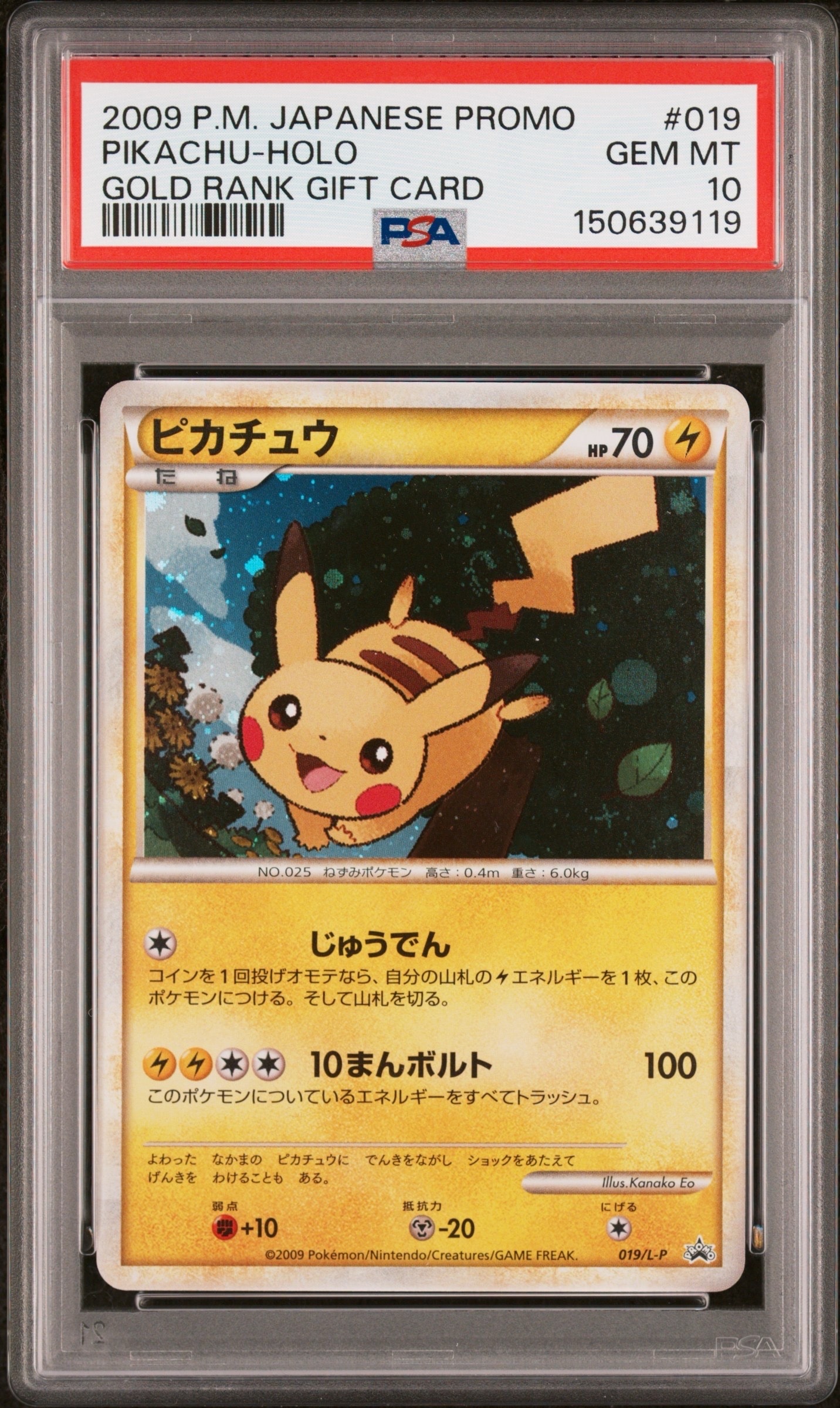 DPt-Pプロモカード PROMO ピカチュウ 019 {061/SM (プロモ) 《ポケモンカードフェスタ2017》 ピカチュウ PSA10】 ポケモンカードゲーム