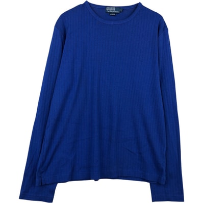 古着 ラルフローレン Ralph Lauren POLO by Ralph Lauren リブ編み ロングTシャツ ロンT メンズL相当/eaa637528