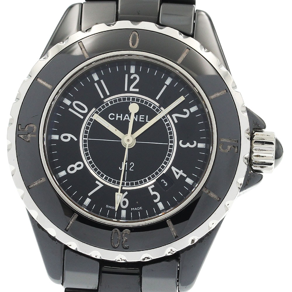 シャネル J12 黒セラミック 33MM H0682 レディース 【中古】