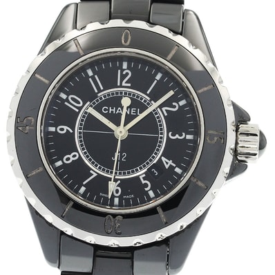 シャネル J12 黒セラミック 33MM H0682 レディース 【中古】