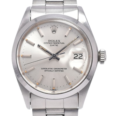 ロレックス ROLEX 1500 ヴィンテージ オイスターパーペチュアル デイト Cal.1570 シルバー 自動巻き メンズ 良品 腕時計 R#149104