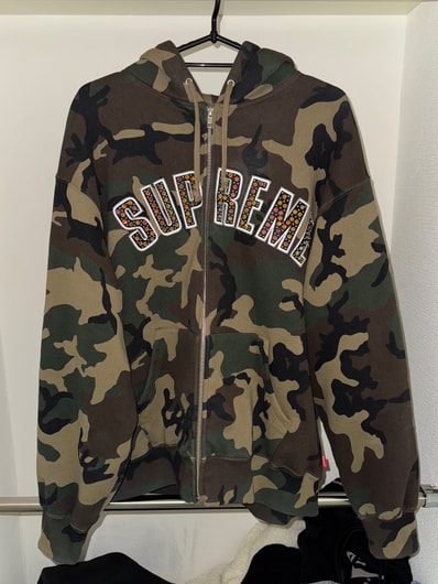 Supreme x B.B. Simon Zip Up Hooded Sweatshirt "Woodland Camo"