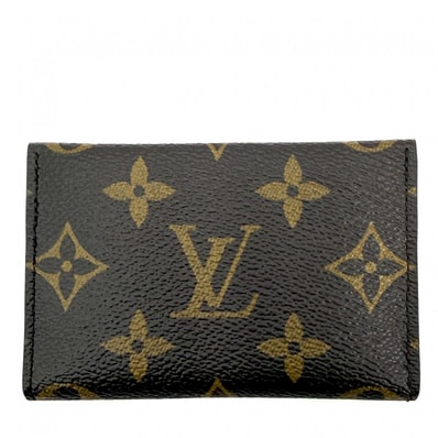 LOUIS VUITTON ルイヴィトン カードケース ポルト カルト・スリム 名刺入れ 定期入れ 小物 M26002 モノグラムキャンバス ブラウン 茶 メンズ 美品【中古品】