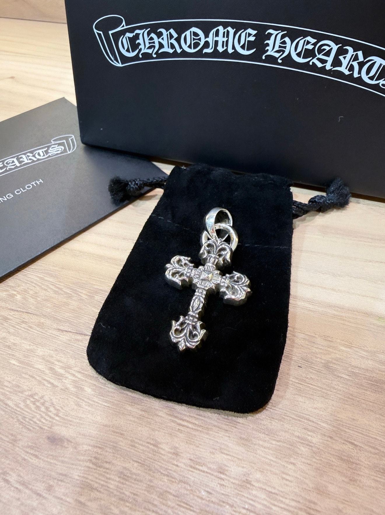 Chrome Hearts Filigree Cross Pendant XS with Plain Bail "Silver"