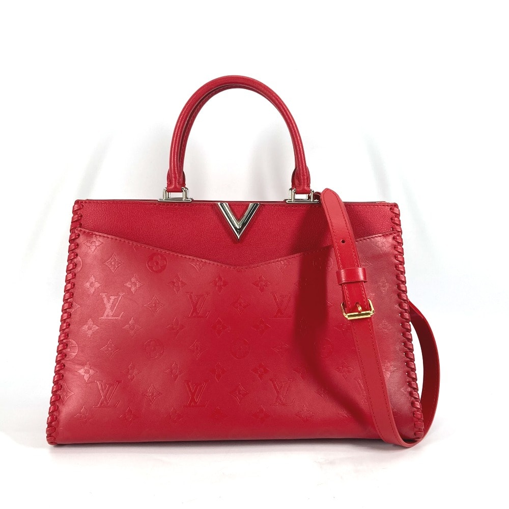 ルイヴィトン LOUIS VUITTON ヴェリージップ トート M54146 モノグラム 2WAY ハンドバッグ トートバッグ 斜め掛け ショルダーバッグ レザー ルビー レッド