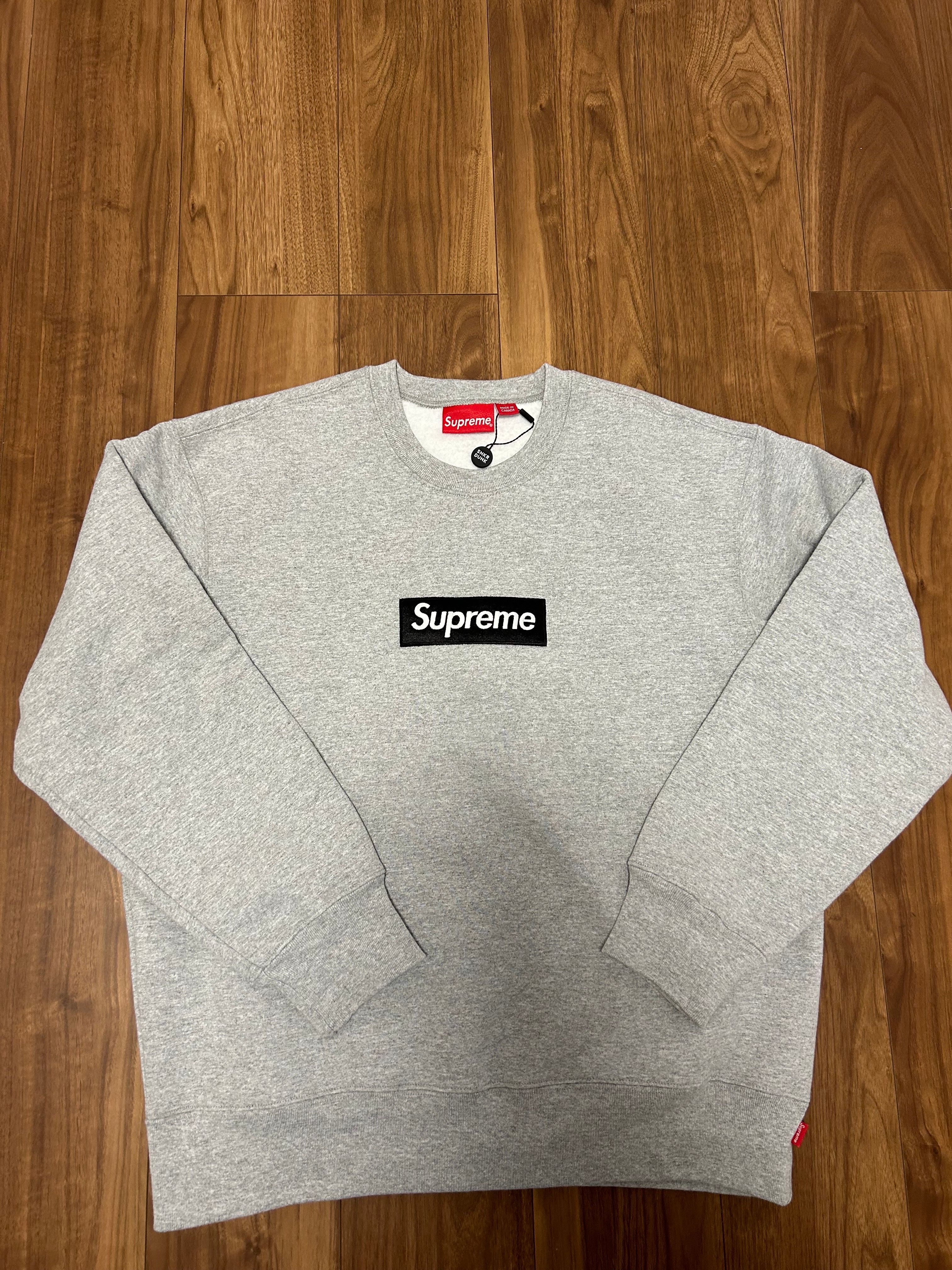 Supreme Box Logo Crewneck "Heather Grey" (22FW)