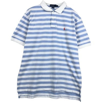 古着 ラルフローレン Ralph Lauren POLO by Ralph Lauren 半袖 ボーダー ポロシャツ メンズXL相当/eaa653643