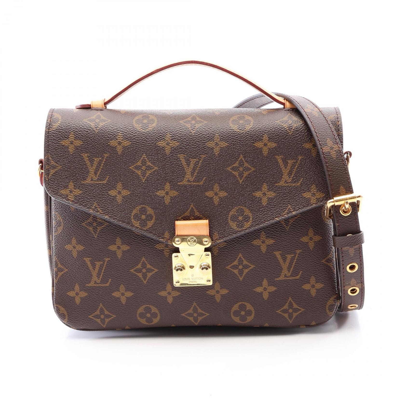ルイ・ヴィトン LOUIS VUITTON ポシェット メティス MM モノグラム 2WAY ハンドバッグ バッグ PVCコーティングキャンバス レザー レディース ブラウン系 M44875 【中古】