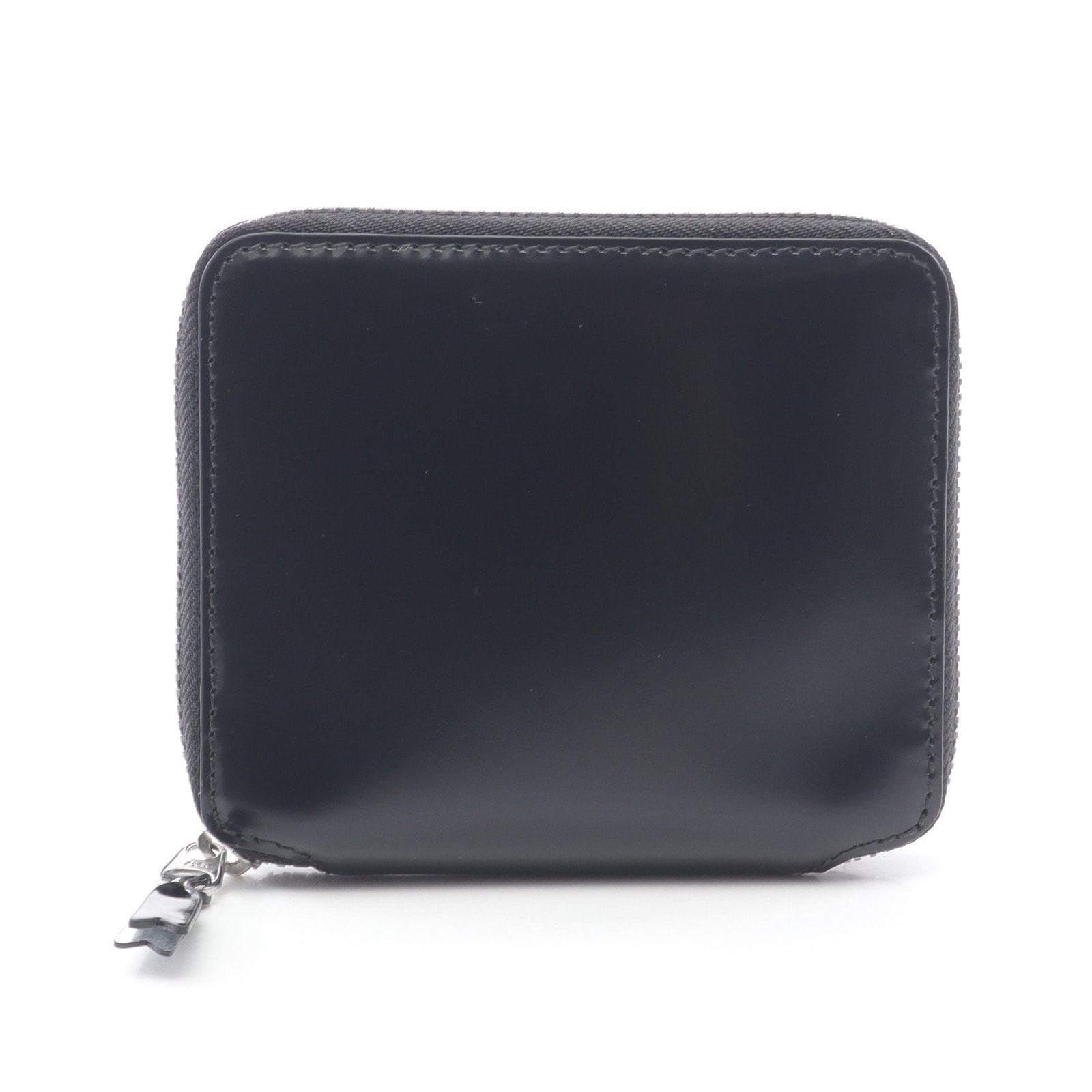 コムデギャルソン COMME des GARCONS MIRROR INSIDE ラウンド財布 財布 レザー メンズ レディース ブラック系 SA2100MISILV 【中古】