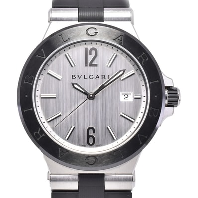 値下 ブルガリ BVLGARI DG42SC ディアゴノ 自動巻き メンズ 美品 箱・保証書付き B#146769