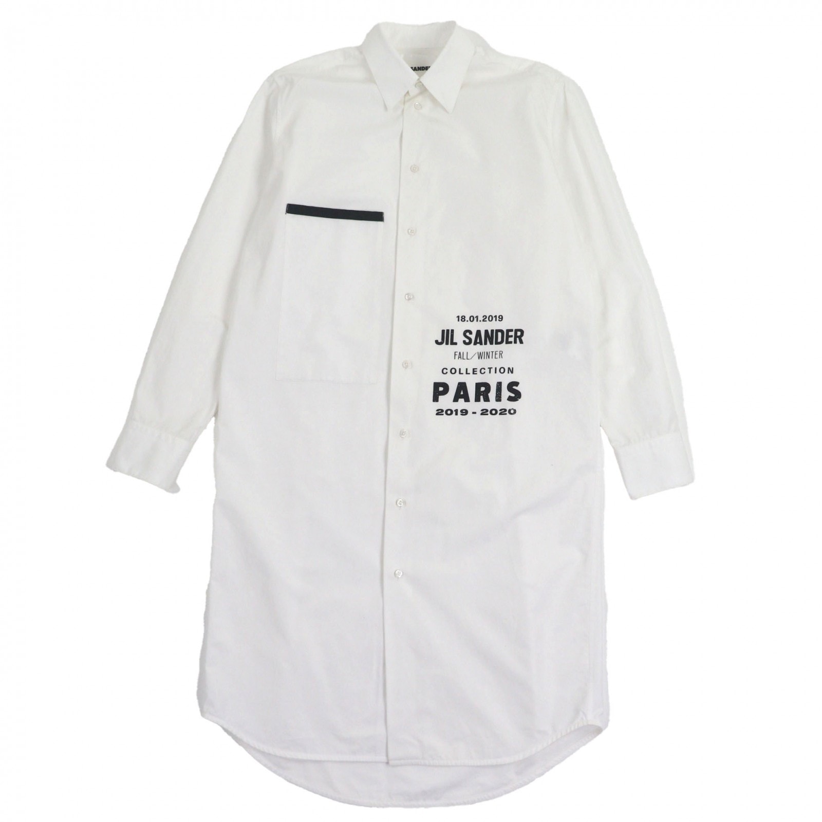 美品 ジルサンダー 長袖シャツ ホワイト メンズ 38 JSMP742235