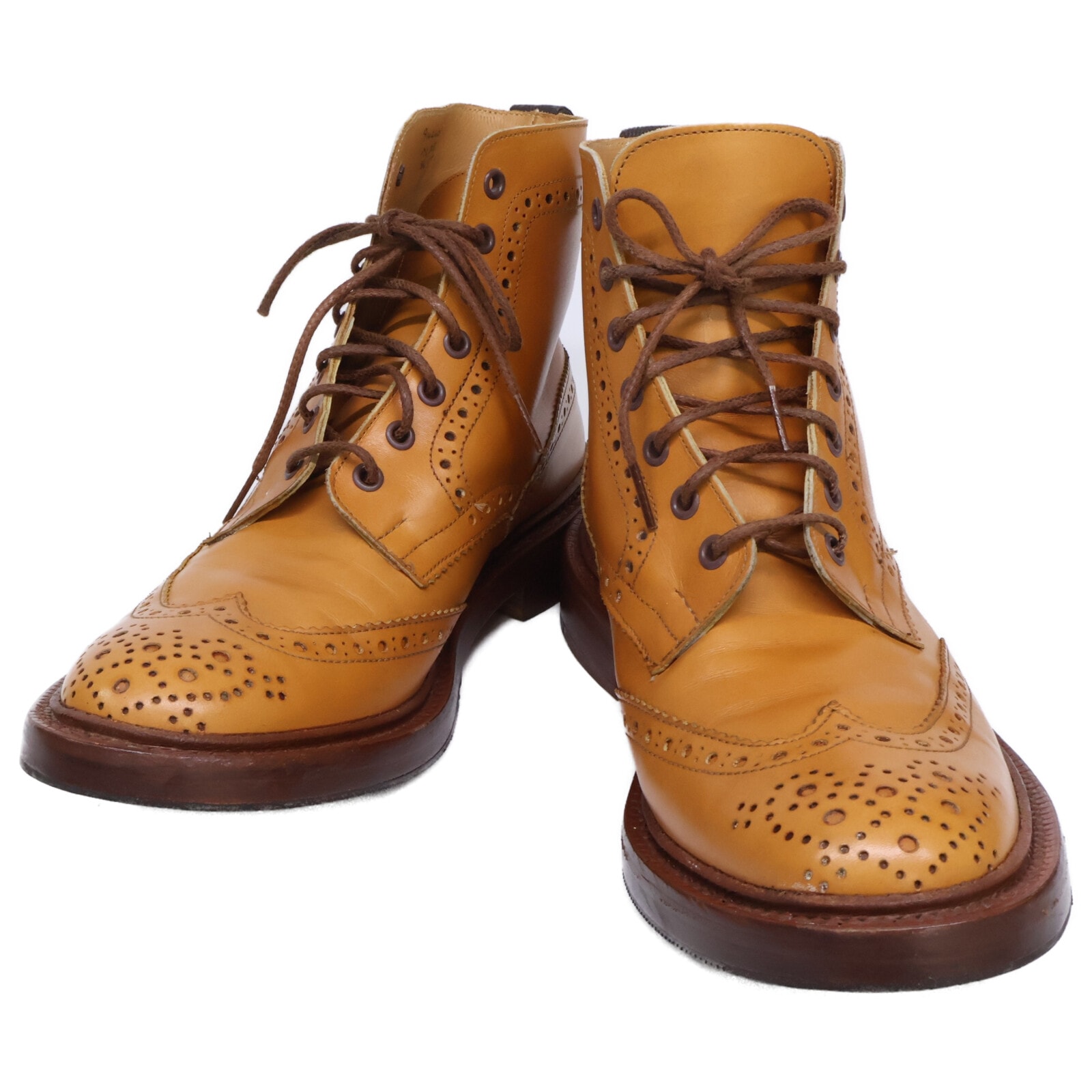 トリッカーズ 【美品】m2508 MALTON モールトン ブローグ カントリーブーツ 8 1/2