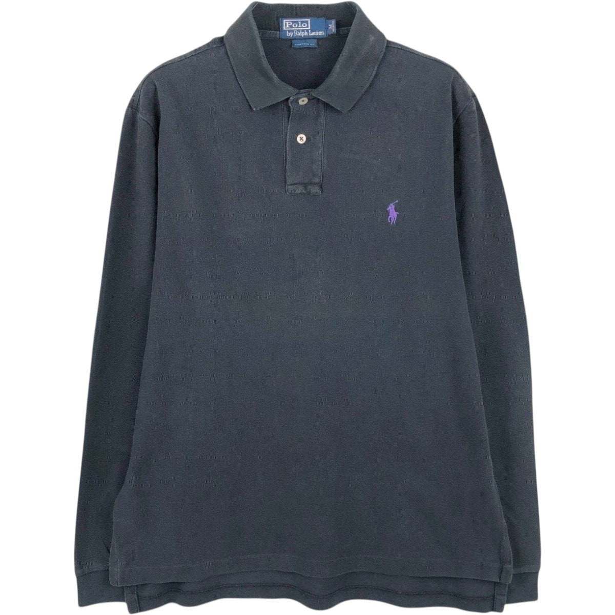 古着 ラルフローレン Ralph Lauren POLO by Ralph Lauren CUSTOM FIT 長袖 ポロシャツ メンズM相当/eaa667619