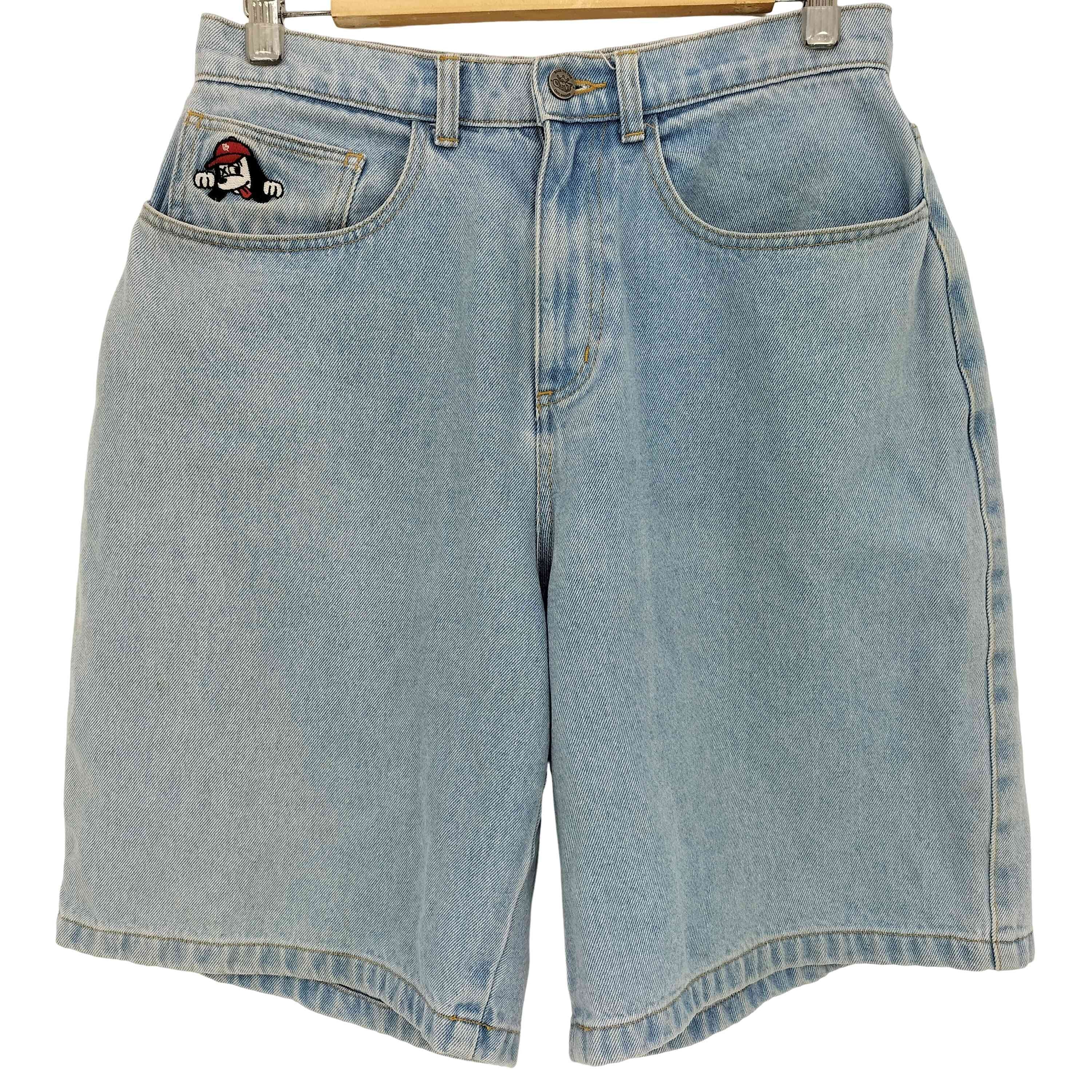wide denim half pants ワイド デニム ハーフ パンツ【1143750950399】