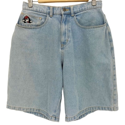 wide denim half pants ワイド デニム ハーフ パンツ【1143750950399】