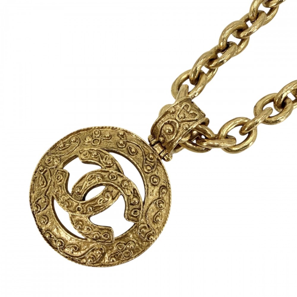 CHANEL シャネル ネックレス ロングネックレス ラウンド ココマーク ヴィンテージ ペンダント アクセサリー GP    94A ゴールド金具 レディース 約143.9g 1994年【中古品】