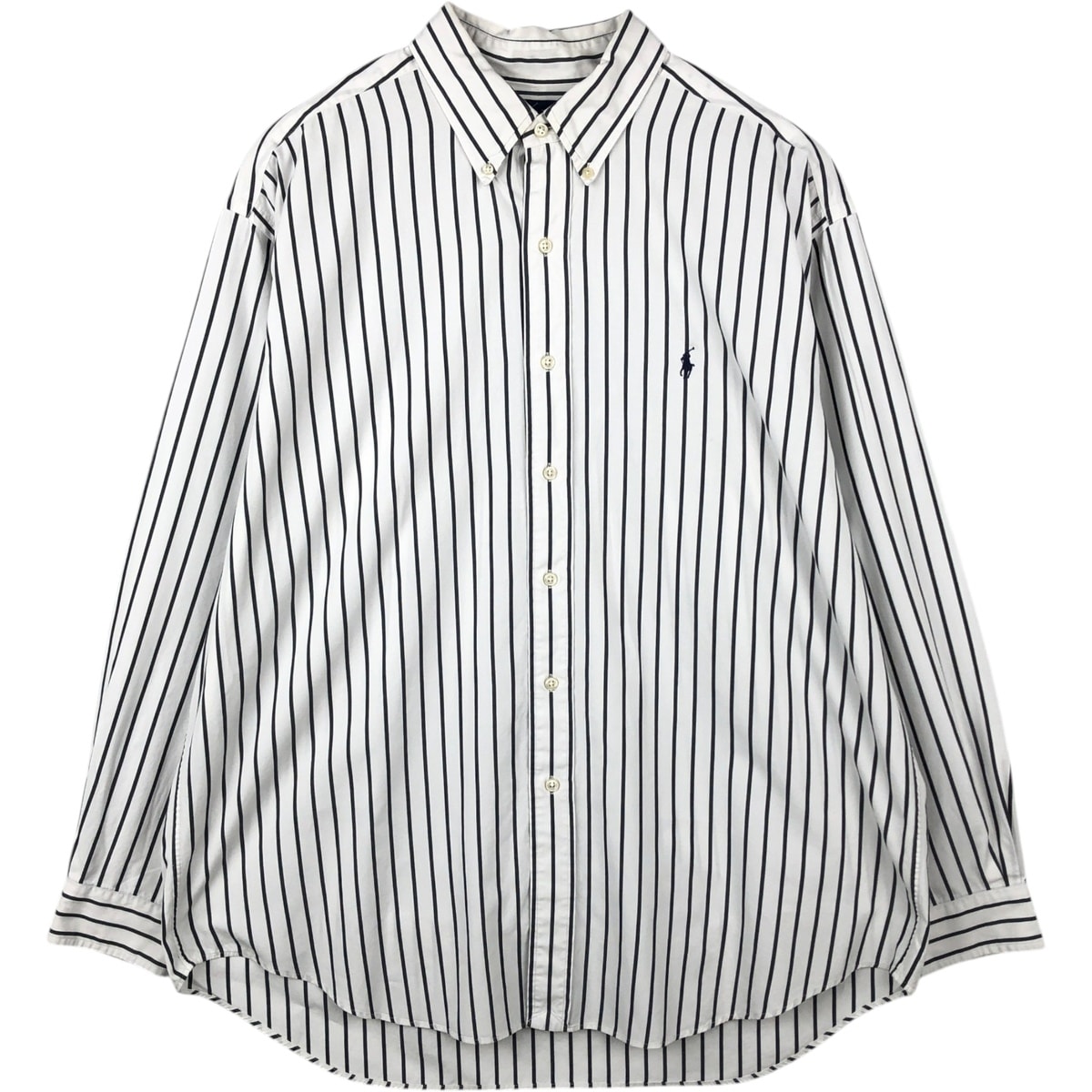 古着 ラルフローレン Ralph Lauren BLAKE 長袖 ボタンダウンストライプシャツ メンズXL相当/eaa649985