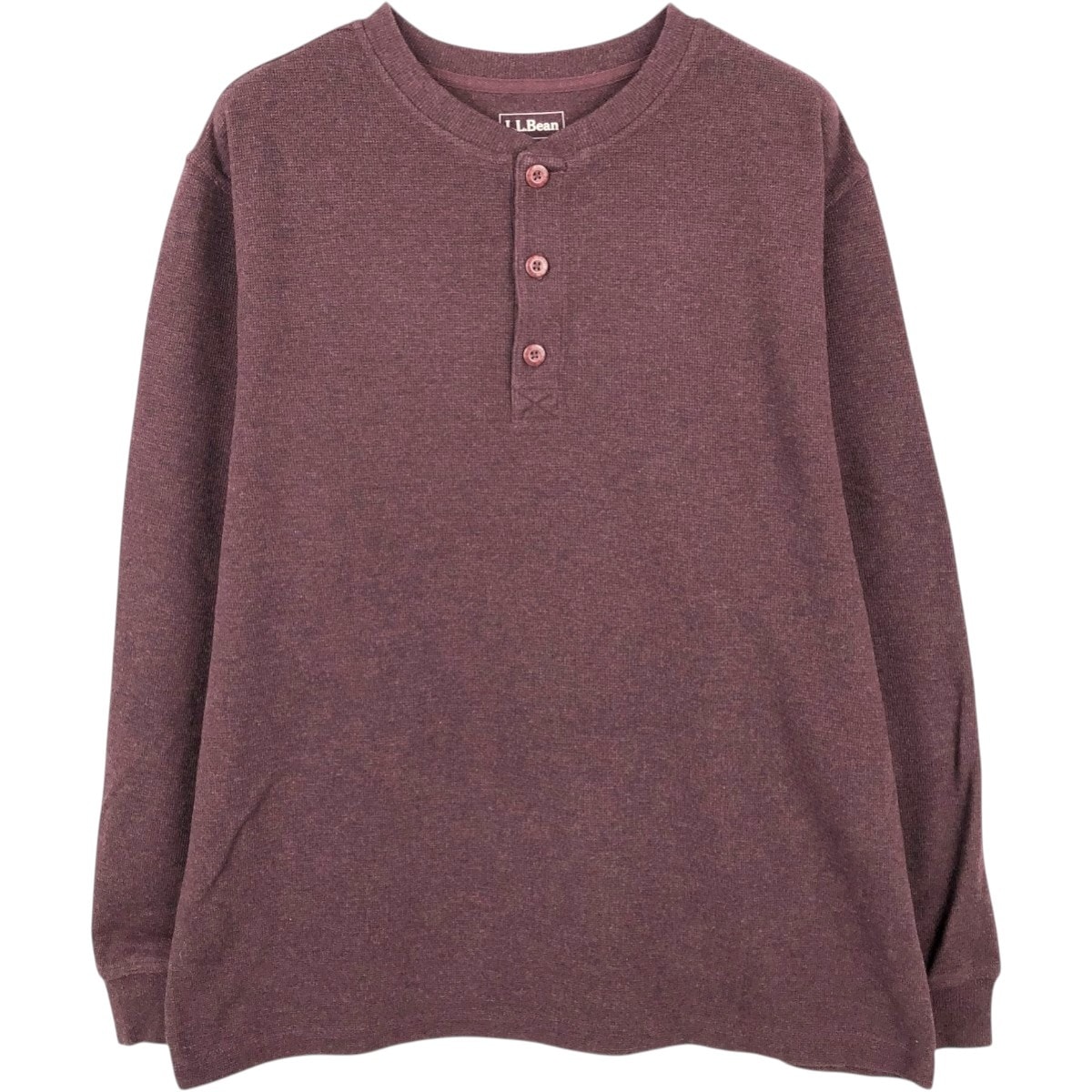 古着 エルエルビーン L.L.Bean ヘリンボーン サーマルロンT ワッフル メンズL相当/eaa662413