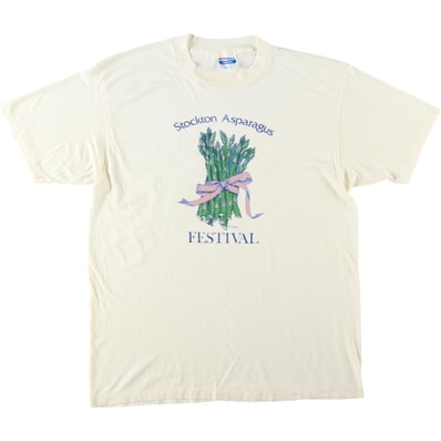 古着 90年代 ヘインズ Hanes Fifty-Fifty 青タグ プリントTシャツ USA製 メンズXL相当 ヴィンテージ/eaa642040