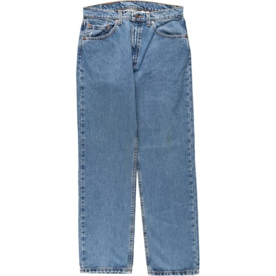 古着 90年代 リーバイス Levi's 505 REGULAR FIT STRAIGHT LEG テーパードデニムパンツ USA製 メンズw32相当 ヴィンテージ/eaa645222